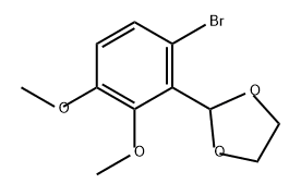 1,3-Dioxolane, 2-(6-bromo-2,3-dimethoxyphenyl)- Structure