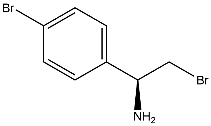 Benzenemethanamine, 4-bromo-α-(bromomethyl)-, (αS)- 구조식 이미지