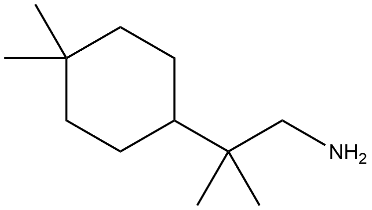 2-(4,4-dimethylcyclohexyl)-2-methylpropan-1-ami
ne hydrochloride Structure