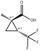 rac-(1R,2R)-1-methyl-2-(trifluoromethyl)cycloprop
ane-1-carboxylic acid Structure