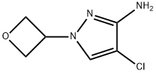 1H-Pyrazol-3-amine, 4-chloro-1-(3-oxetanyl)- 구조식 이미지