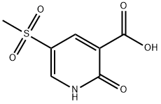 5-methanesulfonyl-2-oxo-1,2-dihydropyridine-3-ca rboxylic acid Structure