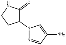 3-(4-Amino-1h-pyrazol-1-yl)pyrrolidin-2-one Structure