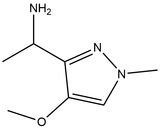 1H-Pyrazole-3-methanamine, 4-methoxy-α,1-dimethyl- Structure