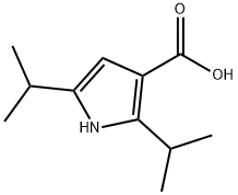 2,5-bis(propan-2-yl)-1H-pyrrole-3-carboxylic acid Structure