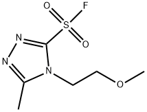 4-(2-methoxyethyl)-5-methyl-4H-1,2,4-triazole-3-su lfonyl fluoride Structure