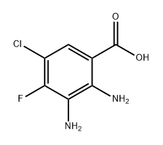 Benzoic acid, 2,3-diamino-5-chloro-4-fluoro- Structure