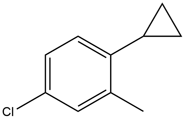 4-Chloro-1-cyclopropyl-2-methylbenzene Structure