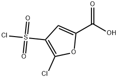 5-chloro-4-(chlorosulfonyl)furan-2-carboxylic acid Structure