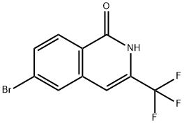 6-bromo-3-(trifluoromethyl)-1,2-dihydroisoquinoli n-1-one 구조식 이미지