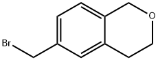 6-(bromomethyl)-3,4-dihydro-1H-2-benzopyran 구조식 이미지