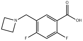 Benzoic acid, 5-(1-azetidinylmethyl)-2,4-difluoro- Structure
