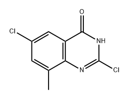 4(3H)-Quinazolinone, 2,6-dichloro-8-methyl- 구조식 이미지