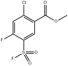 Methyl 2-chloro-4-fluoro-5-(fluorosulfonyl)benzoate Structure