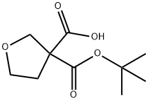 3,3(2H)-Furandicarboxylic acid, dihydro-, 3-(1,1-dimethylethyl) ester Structure