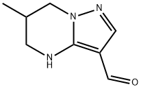 6-methyl-4H,5H,6H,7H-pyrazolo[1,5-a]pyrimidine-3-carbaldehyde Structure