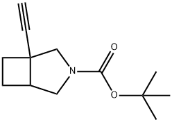 3-Azabicyclo[3.2.0]heptane-3-carboxylic acid, 1-ethynyl-, 1,1-dimethylethyl ester Structure