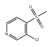 Pyridine, 3-chloro-4-(methylsulfonyl)- Structure