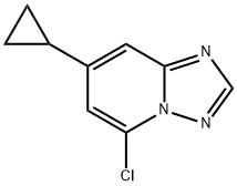 [1,2,4]Triazolo[1,5-a]pyridine, 5-chloro-7-cyclopropyl- Structure