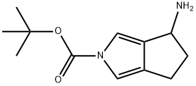 Cyclopenta[c]pyrrole-2(4H)-carboxylic acid, 4-amino-5,6-dihydro-, 1,1-dimethylethyl ester Structure