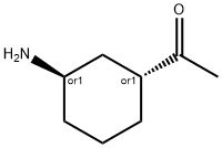 Ethanone, 1-[(1R,3R)-3-aminocyclohexyl]-,rel- Structure