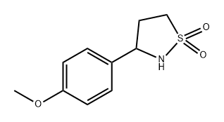Isothiazolidine, 3-(4-methoxyphenyl)-, 1,1-dioxide 구조식 이미지