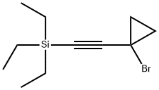 [2-(1-bromocyclopropyl)ethynyl]triethylsilane Structure