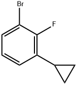 3-Bromo-2-fluoro-1-cyclopropylbenzene Structure