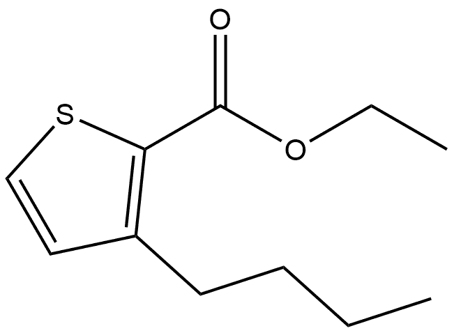 Ethyl 3-butyl-2-thiophenecarboxylate Structure