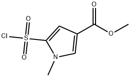 methyl 5-(chlorosulfonyl)-1-methyl-1H-pyrrole-3-carboxylate 구조식 이미지