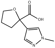 2-(1-methyl-1H-pyrazol-4-yl)oxolane-2-carboxylic acid 구조식 이미지