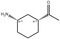 Ethanone, 1-[(1R,3S)-3-aminocyclohexyl]-,rel- Structure