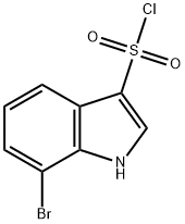 7-bromo-1h-indole-3-sulfonyl chloride 구조식 이미지