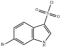 6-bromo-1H-indole-3-sulfonyl chloride 구조식 이미지