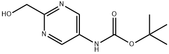1,1-Dimethylethyl N-[2-(hydroxymethyl)-5-pyrimidinyl]carbamate Structure