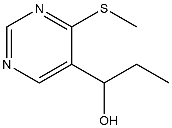 α-Ethyl-4-(methylthio)-5-pyrimidinemethanol Structure