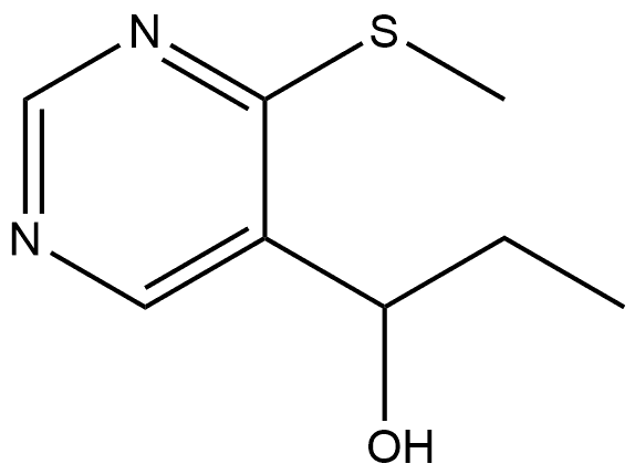 α-Ethyl-4-(methylthio)-5-pyrimidinemethanol 구조식 이미지