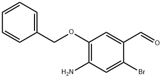 4-Amino-2-bromo-5-(phenylmethoxy)benzaldehyde 구조식 이미지