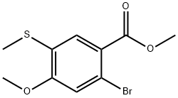 Methyl 2-bromo-4-methoxy-5-(methylthio)benzoate 구조식 이미지