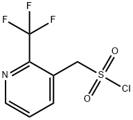 3-Pyridinemethanesulfonyl chloride, 2-(trifluoromethyl)- Structure