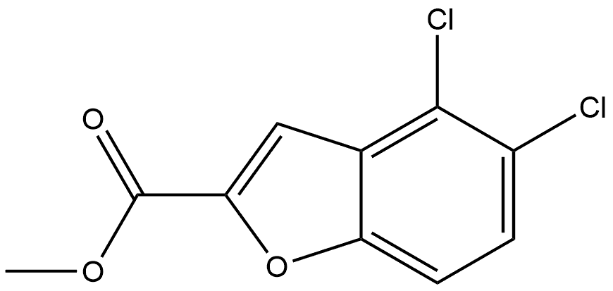 Methyl 4,5-dichloro-2-benzofurancarboxylate Structure