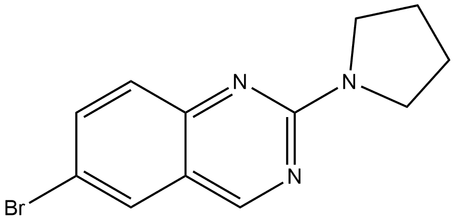 6-bromo-2-pyrrolidin-1-ylquinazoline Structure