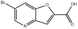 6-bromofuro[3,2-b]pyridine-2-carboxylic acid Structure