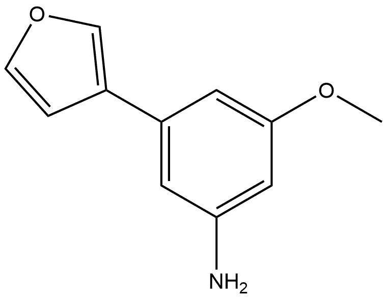 3-(3-Furanyl)-5-methoxybenzenamine Structure