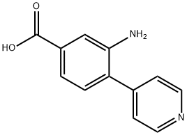 Benzoic acid, 3-amino-4-(4-pyridinyl)- Structure