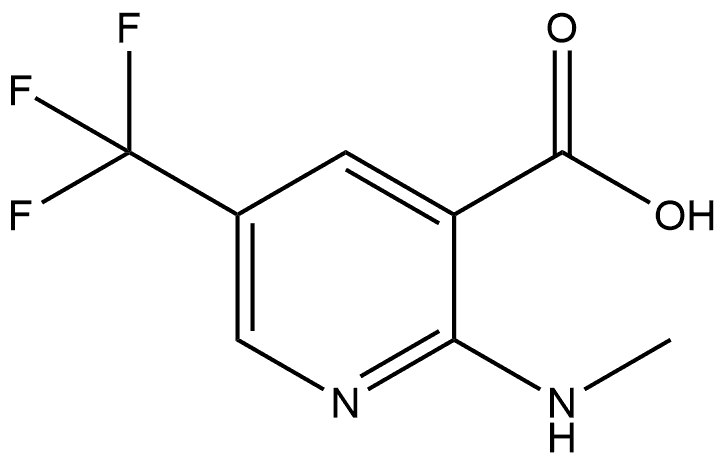 2-(Methylamino)-5-(trifluoromethyl)-3-pyridinecarboxylic acid Structure