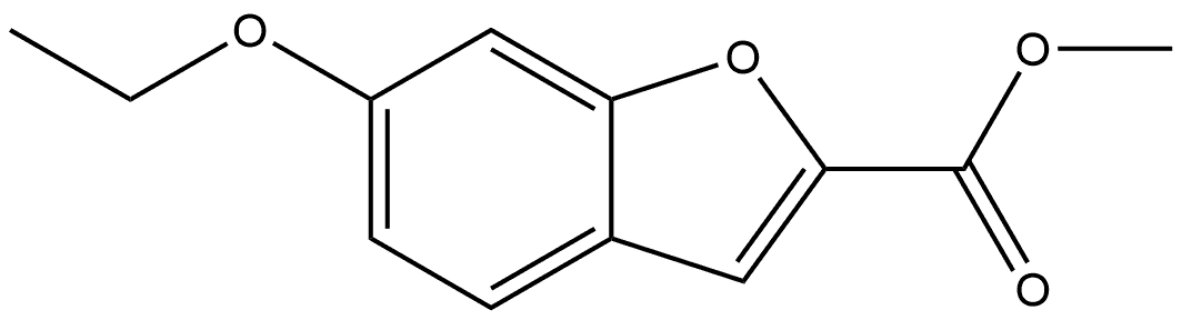 Methyl 6-ethoxy-2-benzofurancarboxylate Structure