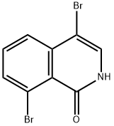 4,8-dibromo-1,2-dihydroisoquinolin-1-one 구조식 이미지