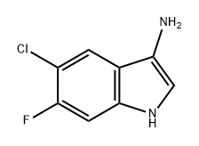 1H-Indol-3-amine, 5-chloro-6-fluoro- 구조식 이미지