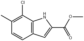 methyl 7-chloro-6-methyl-1H-indole-2-carboxylate Structure
